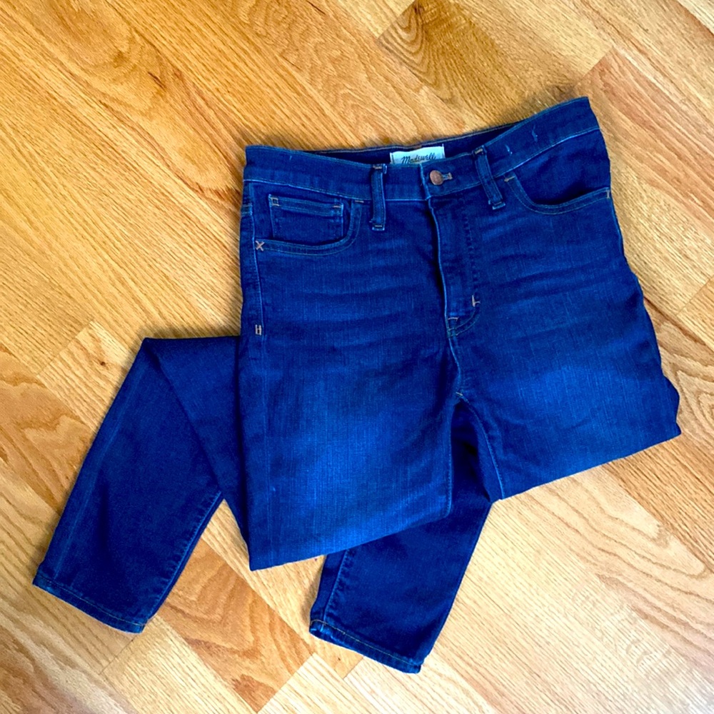 Madewell 9” Mid-Rise Skinny Jeans Dark Wash Size 27